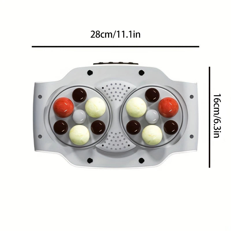 Hot compress abdominal massager, portable charging device