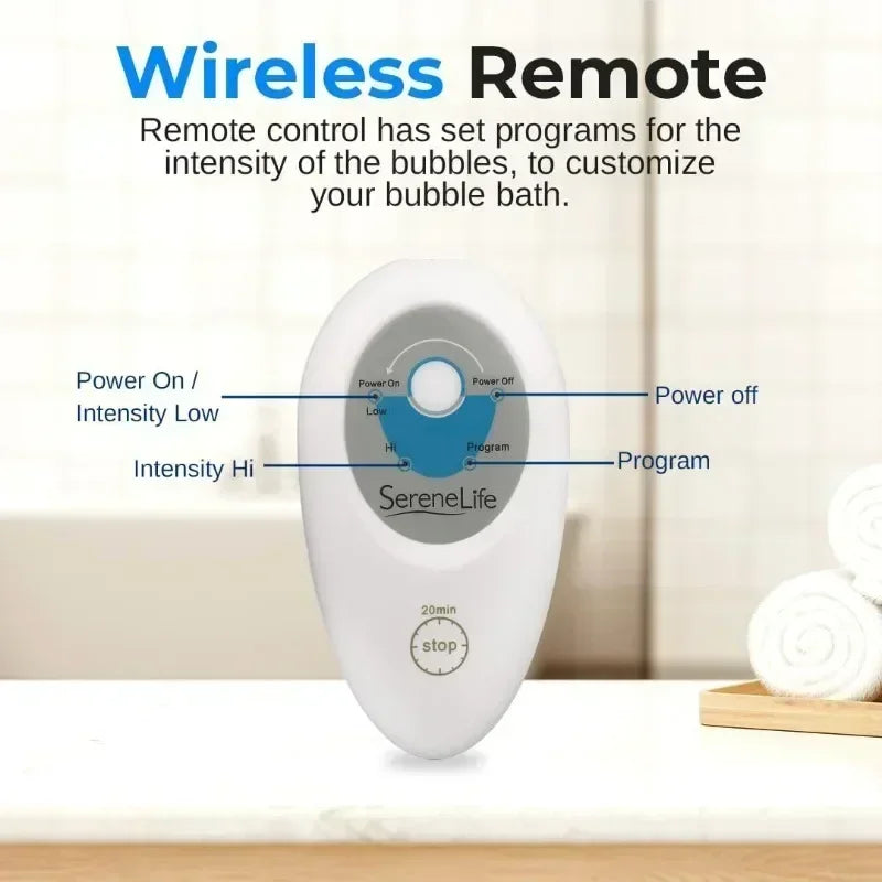 Portable Spa Bubble Bath Massager - Thermal Waterproof