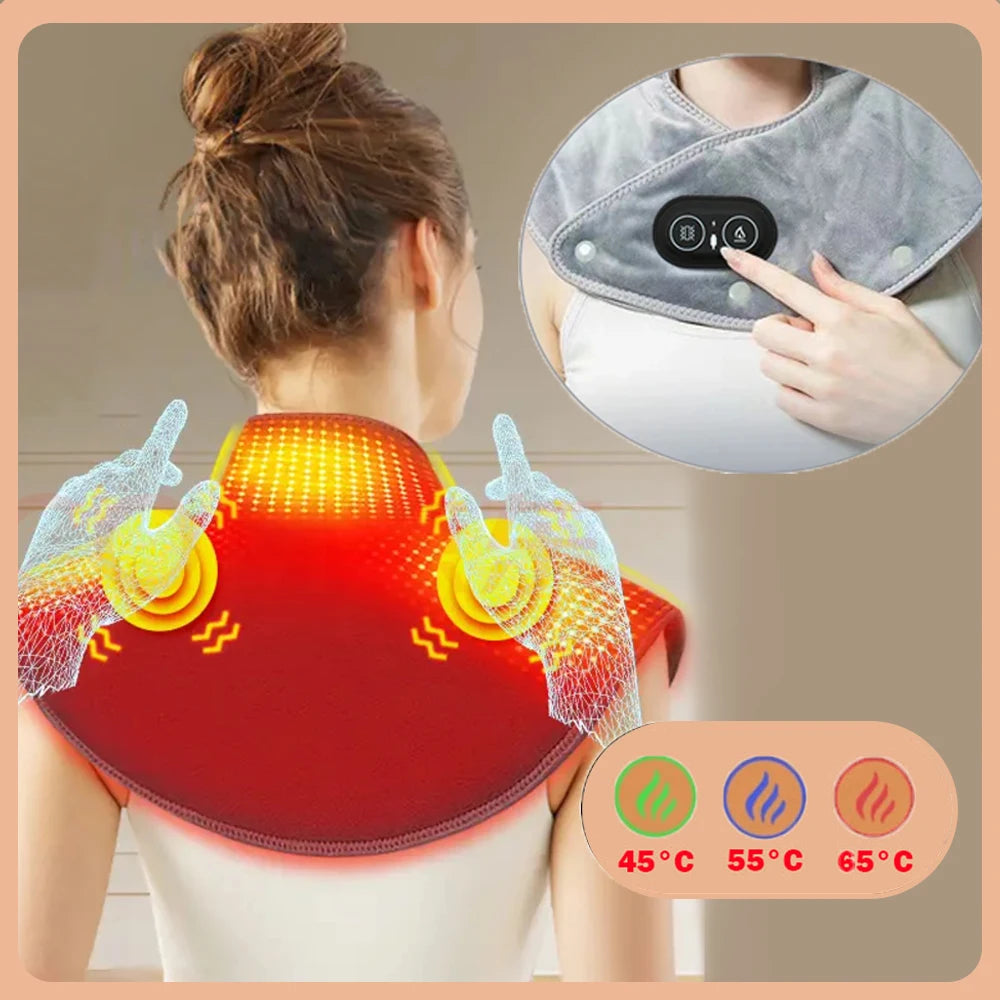 Neck Pad Cervical Wrap Thermal Compress Massager