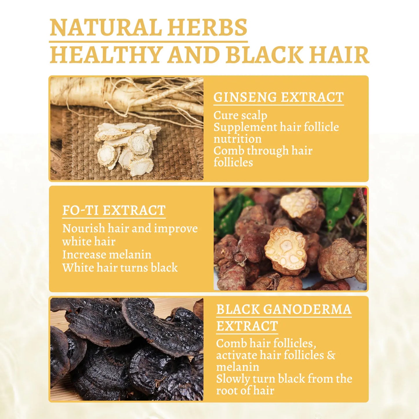 White Black Hair Liquid Set Nourishing Moisturizing