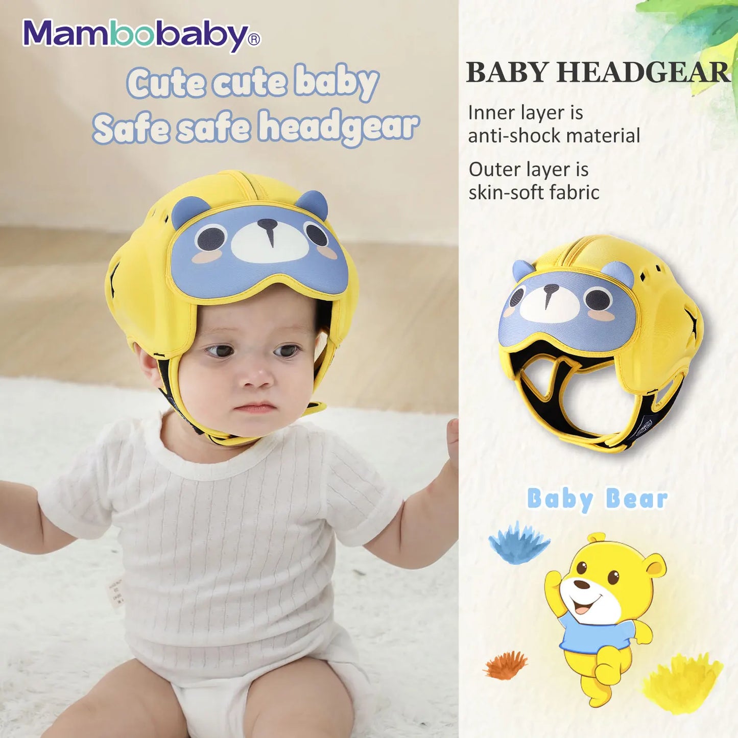 Safe Helmet Toddler Headgear Infant Crawl, injury