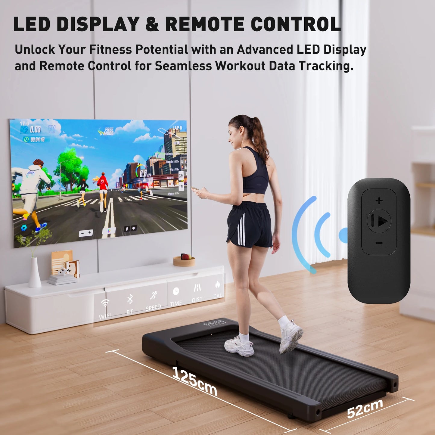 Walking Treadmill Anti-Slip Shock Absorption Portable