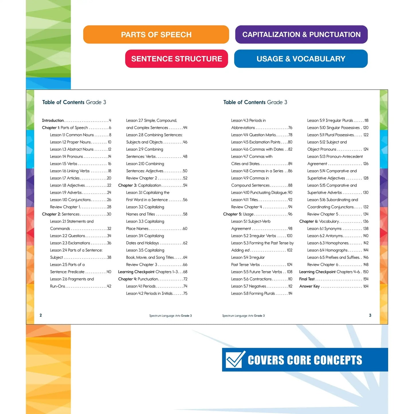 Spectrum: Spectrum Language Arts Workbook, Grade 3 (Paperback)