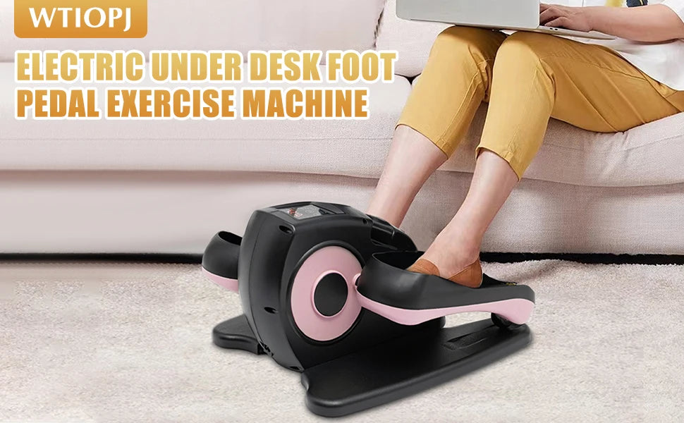 Seniors Seated Pedal Exerciser Machine Remote Control=