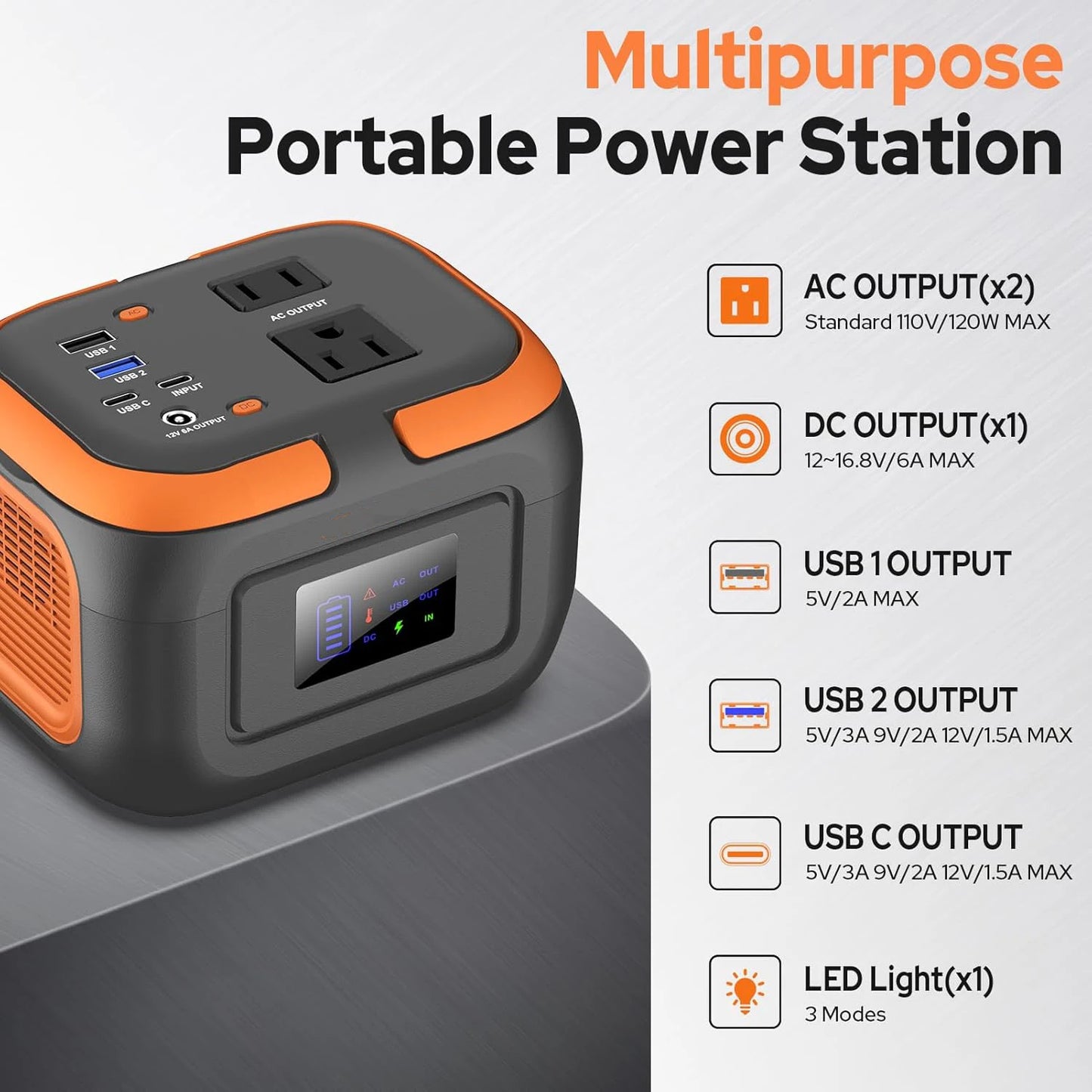Portable Power Station Bank Outdoor Camping Van