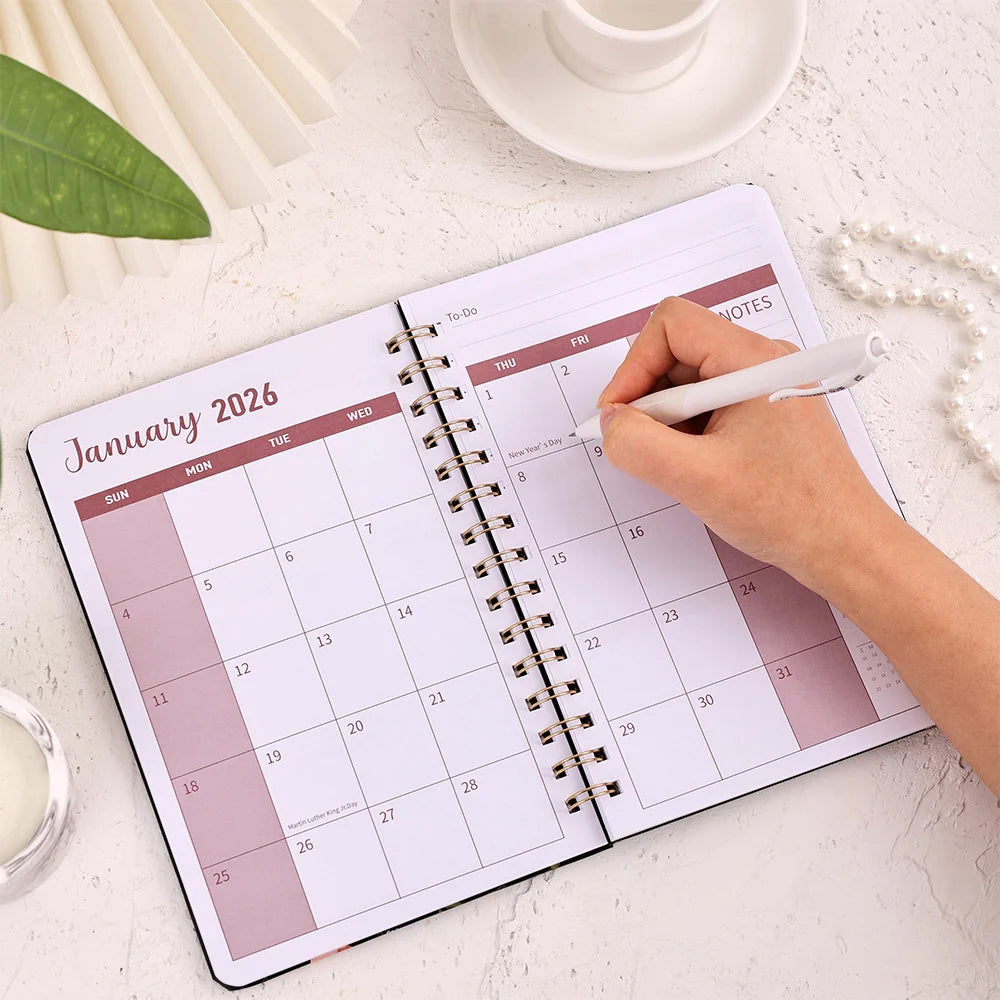 25-26 Monthly Calendar Tabs Pocket Organizer