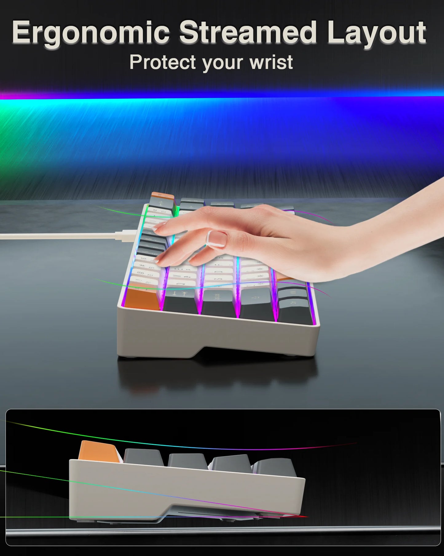 Gaming Keyboard 68 N- Key Rollover Backlight