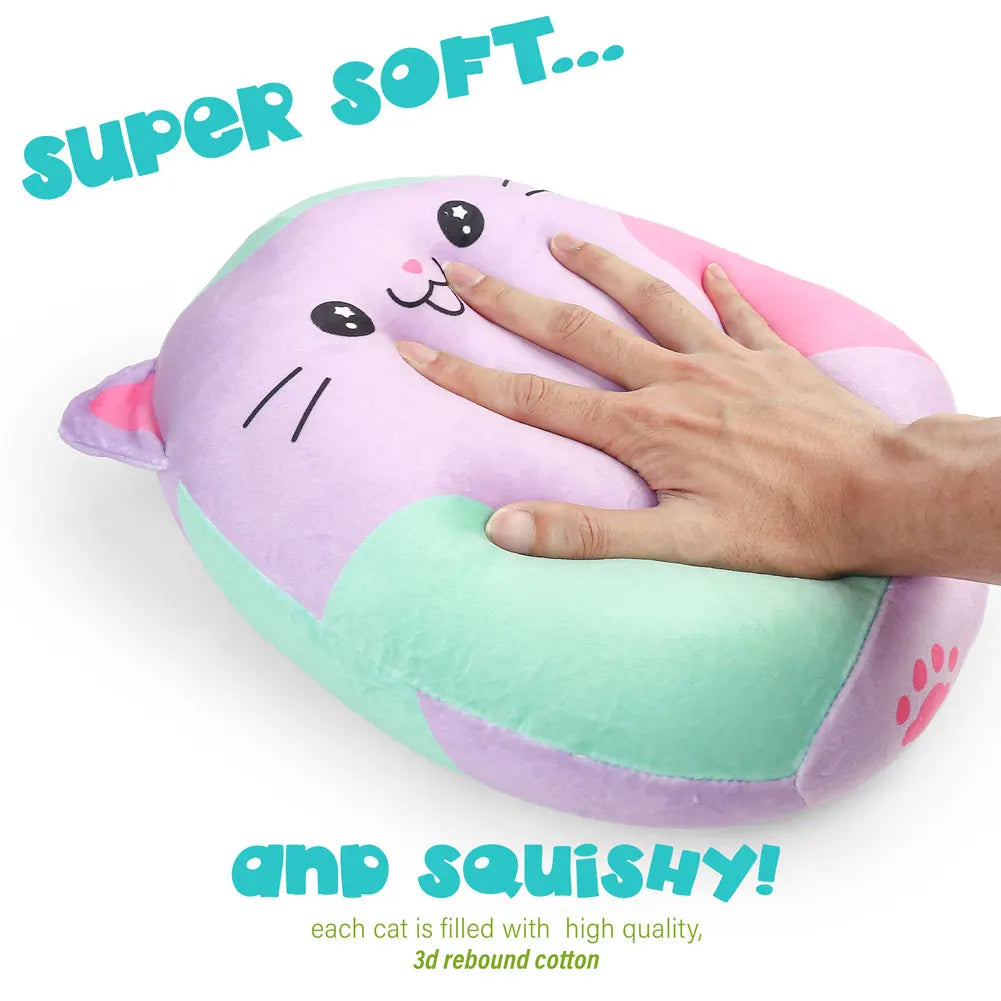 Plush Cat Toy, Stuffed Animal Hugging Pillow,