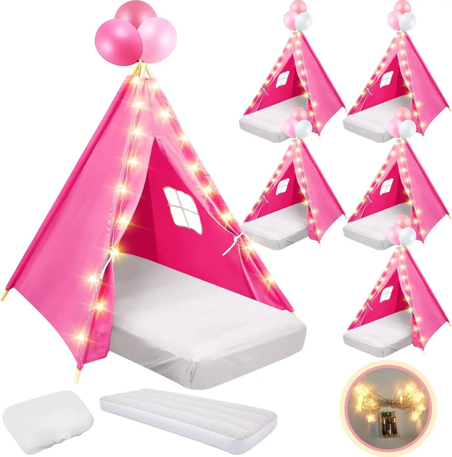 6 Pack Sleepovers Teepee Bulk Mattress Sheet