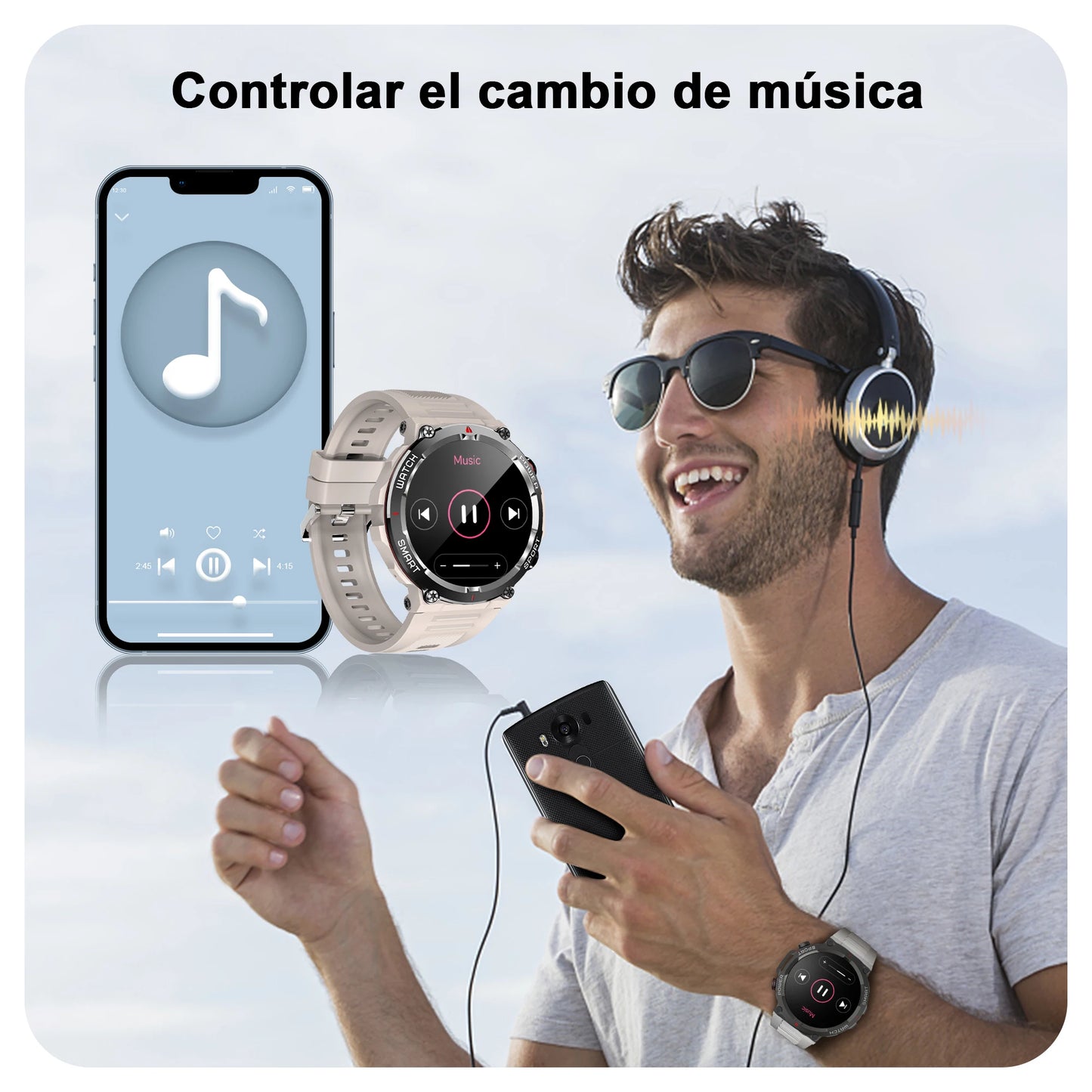 Waterproof Smartwatch Touch Screen Women's Bluetooth Calling Tracking