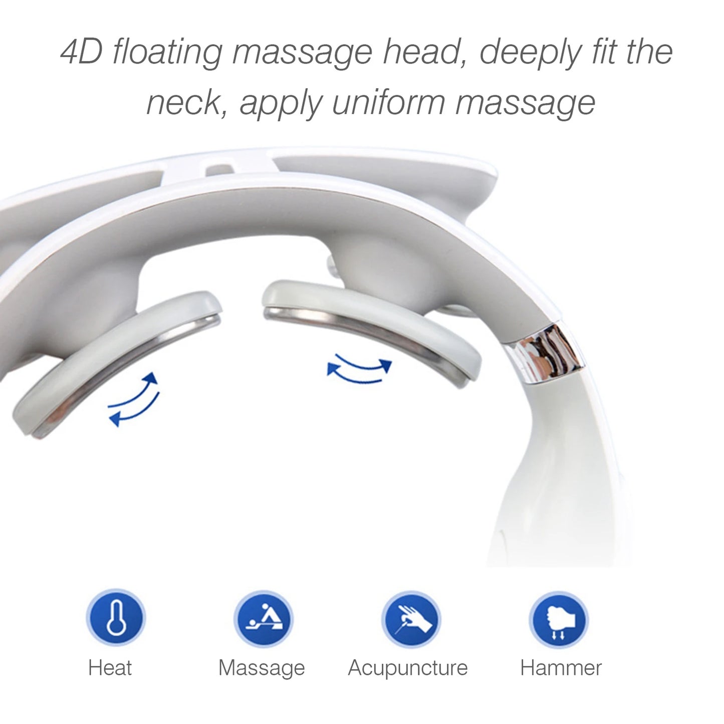 Pulse Heating Head Neck Massager Shoulder Pain