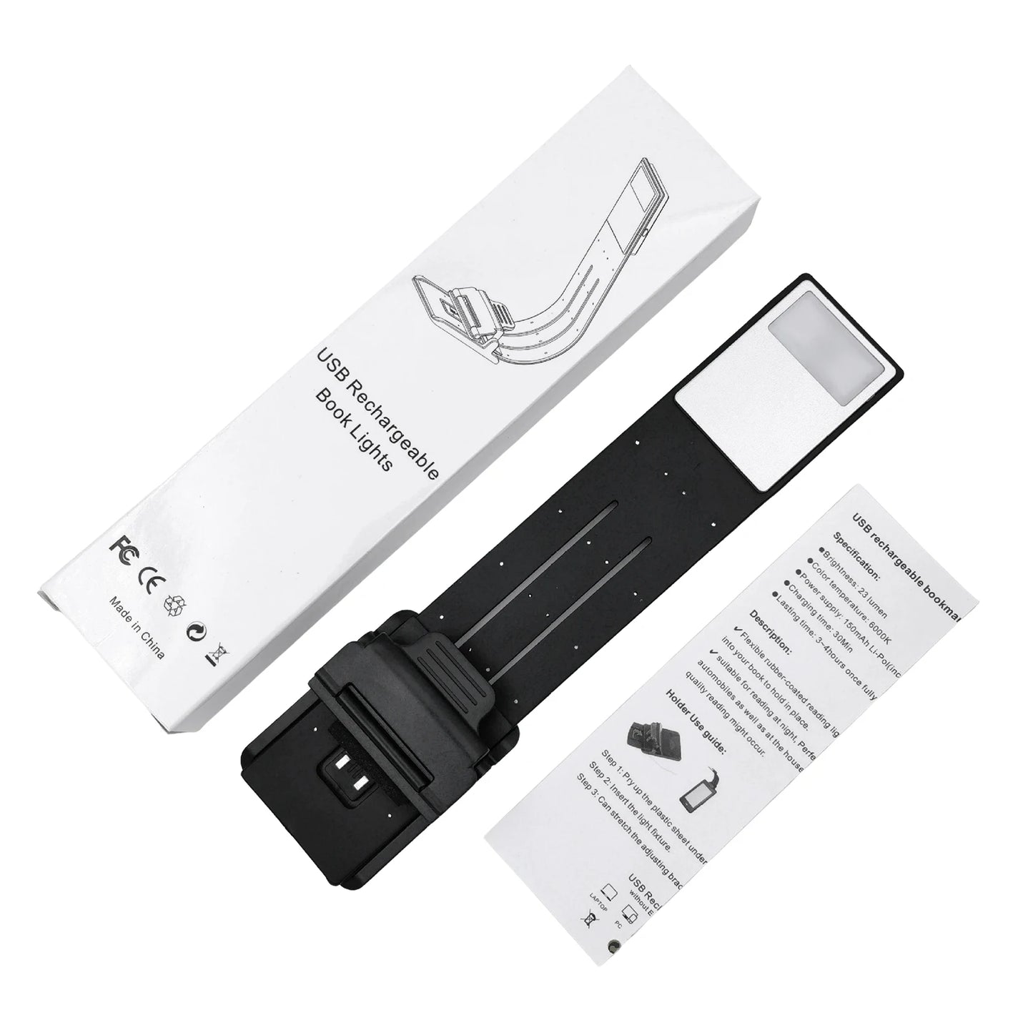 Portable LED Reading Book Flexible Clip E Book