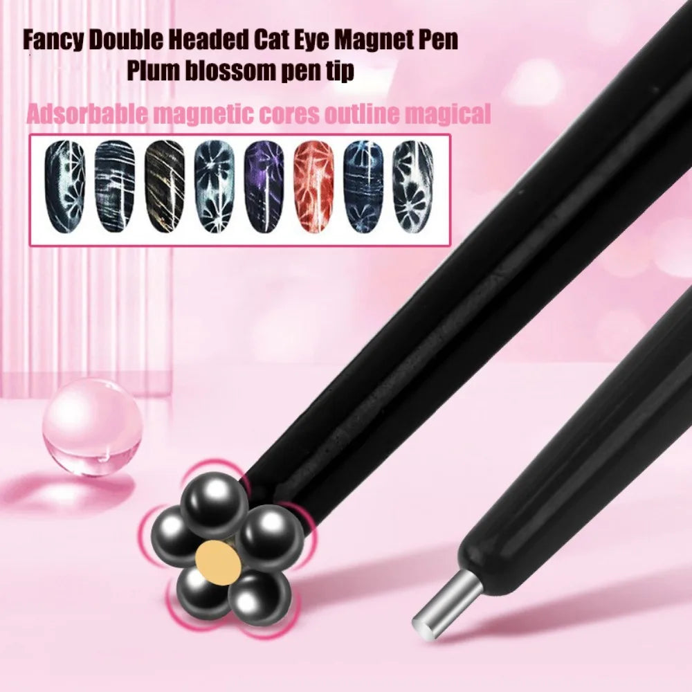 Double Headed Nail Art Gel Polish Magnetic