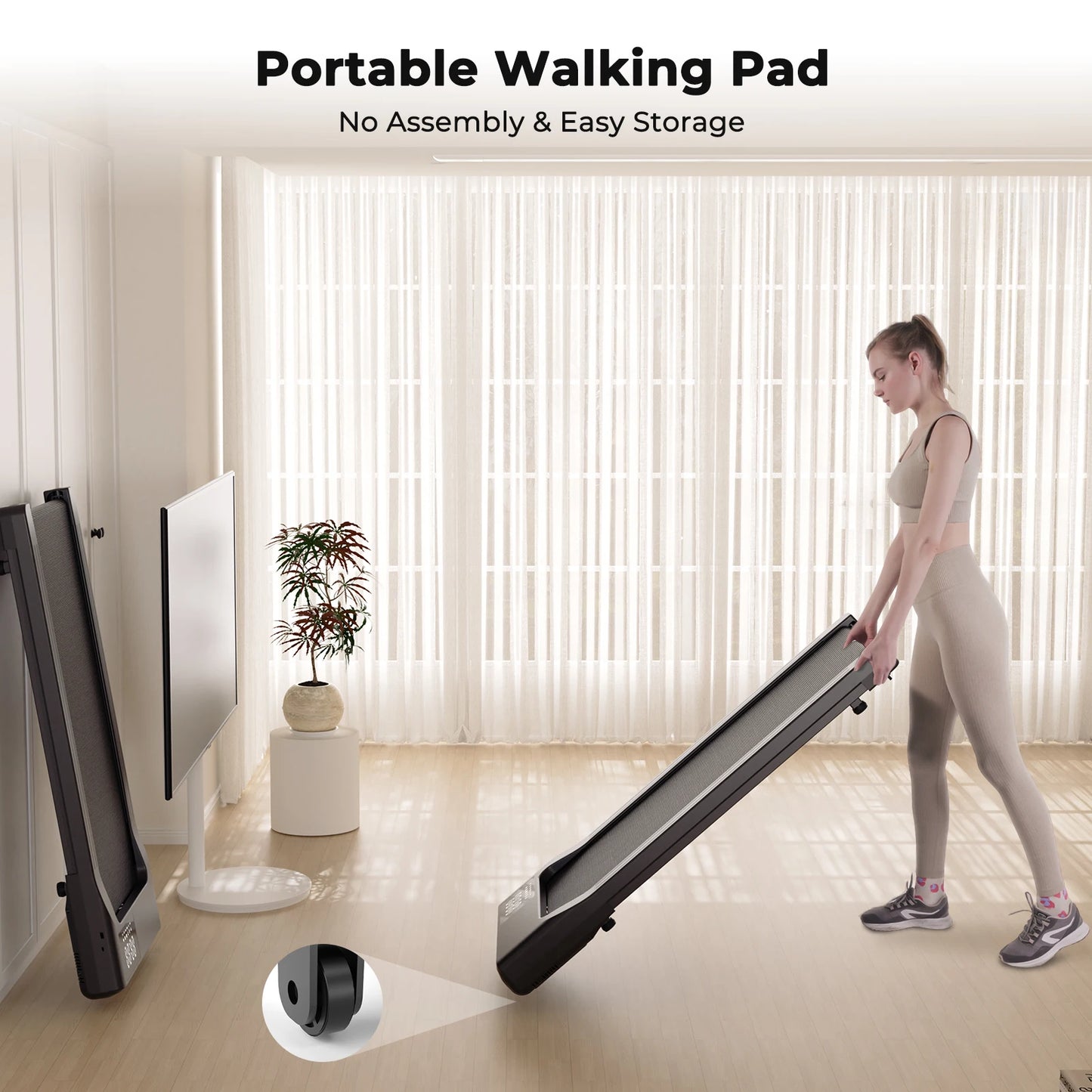 Walking Treadmill Anti-Slip Shock Absorption Portable