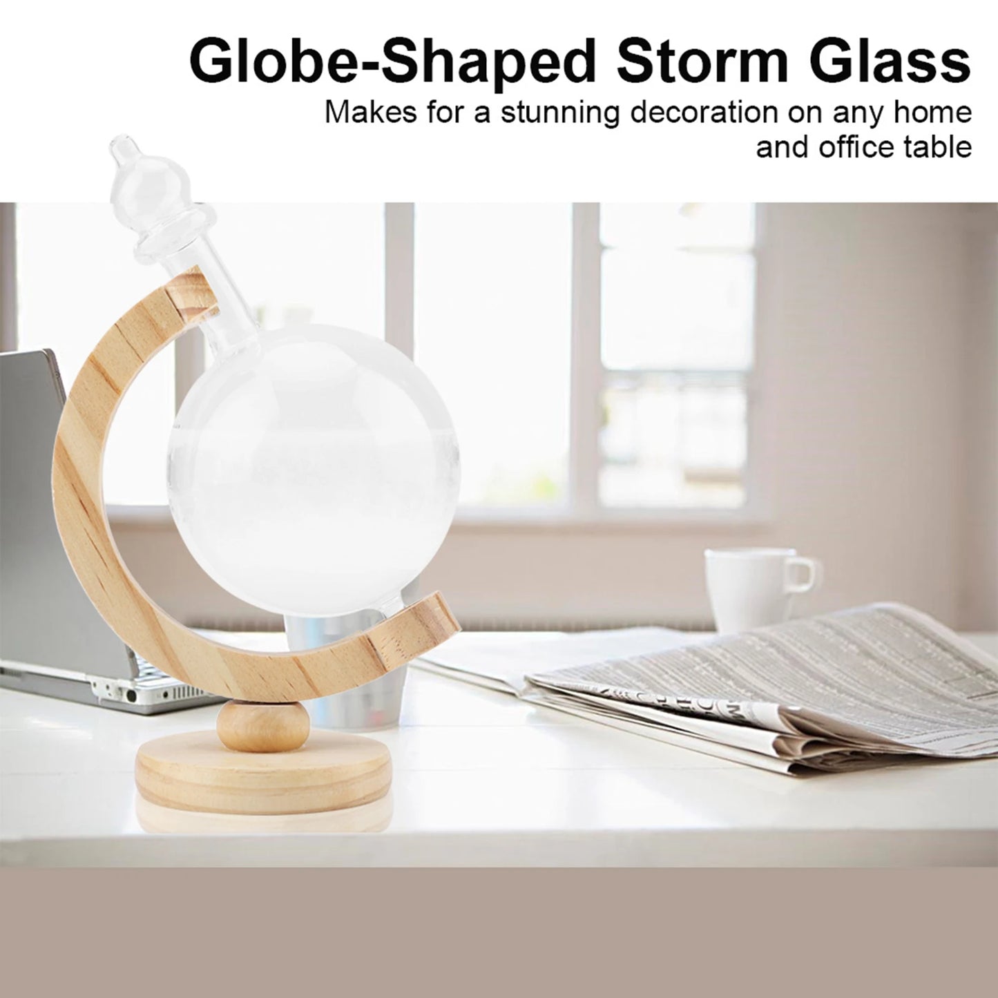 Storm Glass Forecaster Barometer Globe Weather Predictor