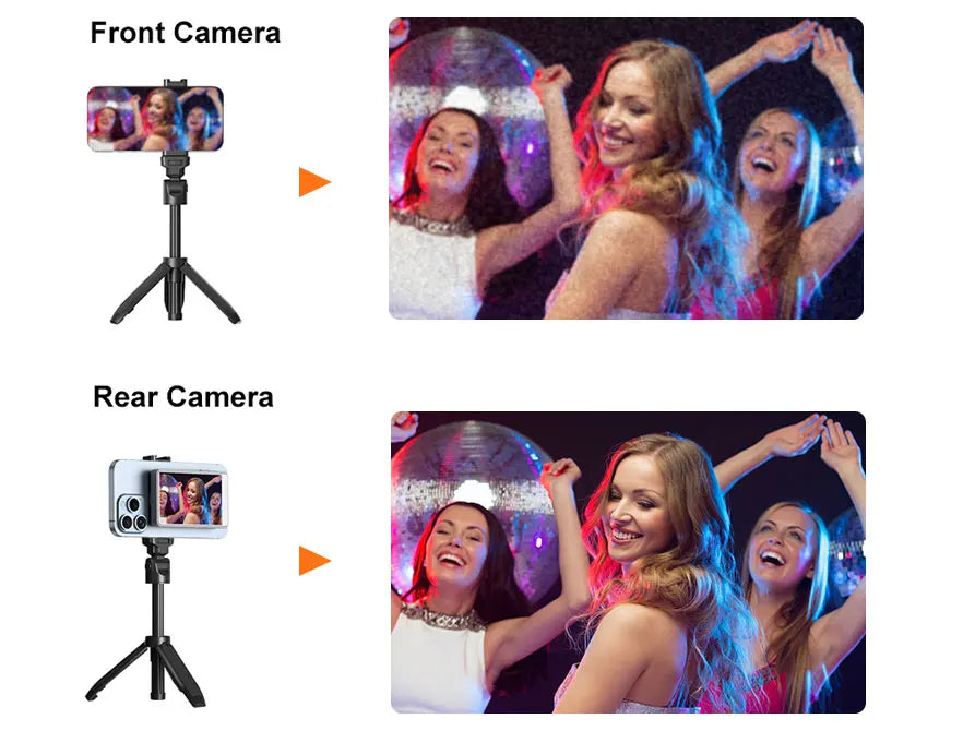 Selfie Monitor Screen Phone, Rear Camera Wireless