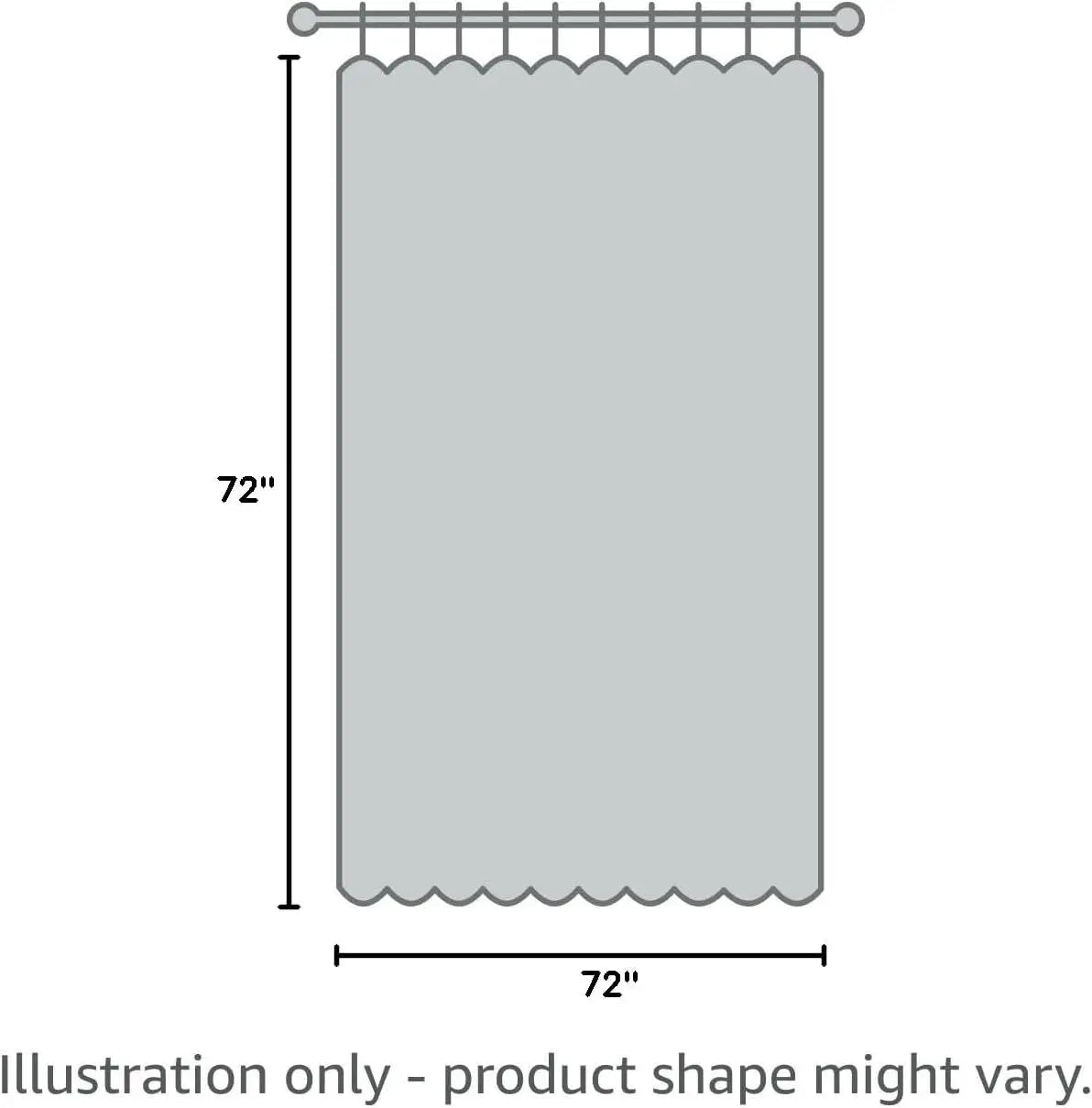 Microfiber Shower Curtain Liner Bathroom, Bathtub Repellent