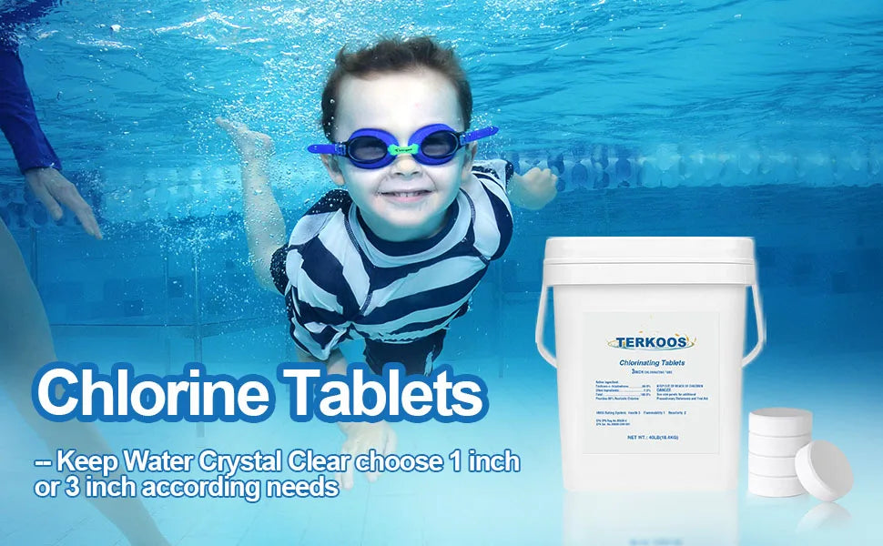 Chlorine Tablets Swimming Pool Water Purifier Stabilized