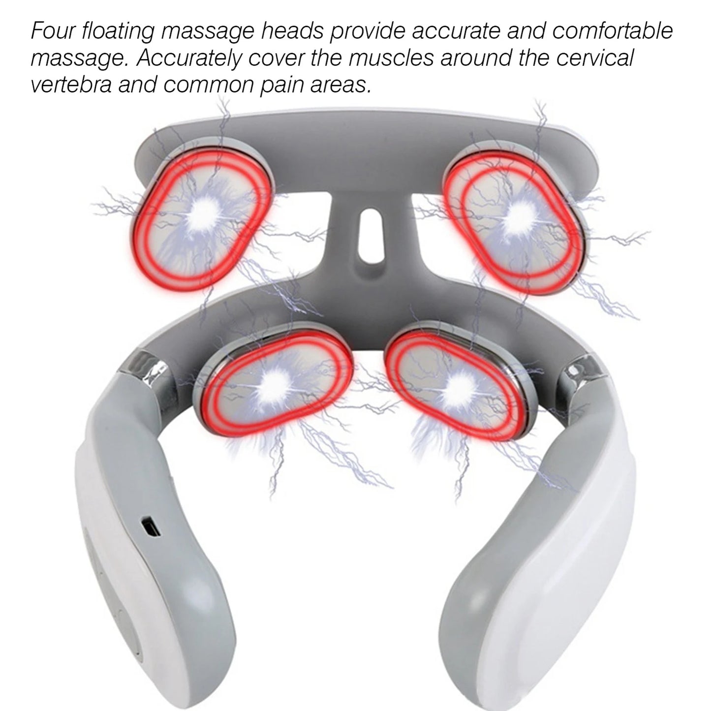 Pulse Heating Head Neck Massager Shoulder Pain