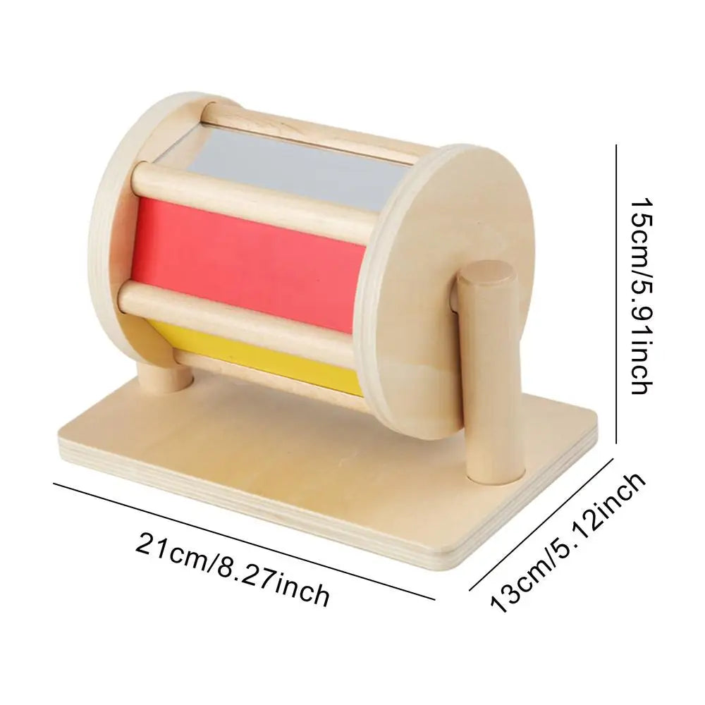 Wooden Rainbow Baby Roller Sound Sensory Development