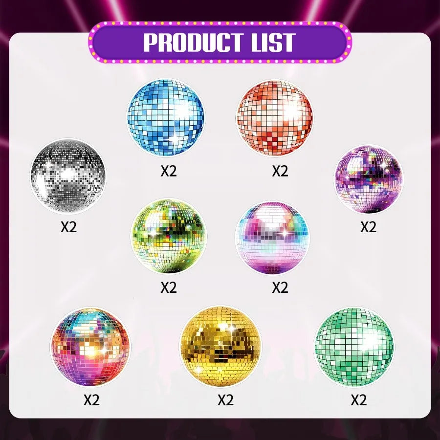 Disco Party Decorations Spiral Hanging 70s Retro