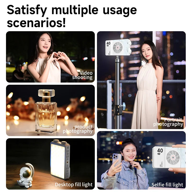Photography Lighting Rechargeable Portable Panel Video Light