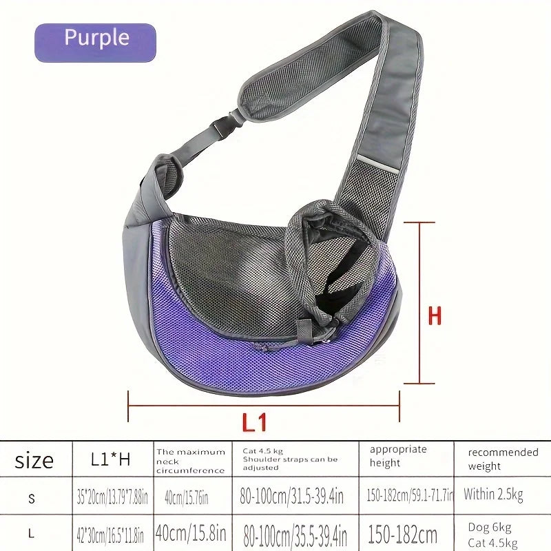 Mesh Breathable Crossbody Cat Dog Travel Walking