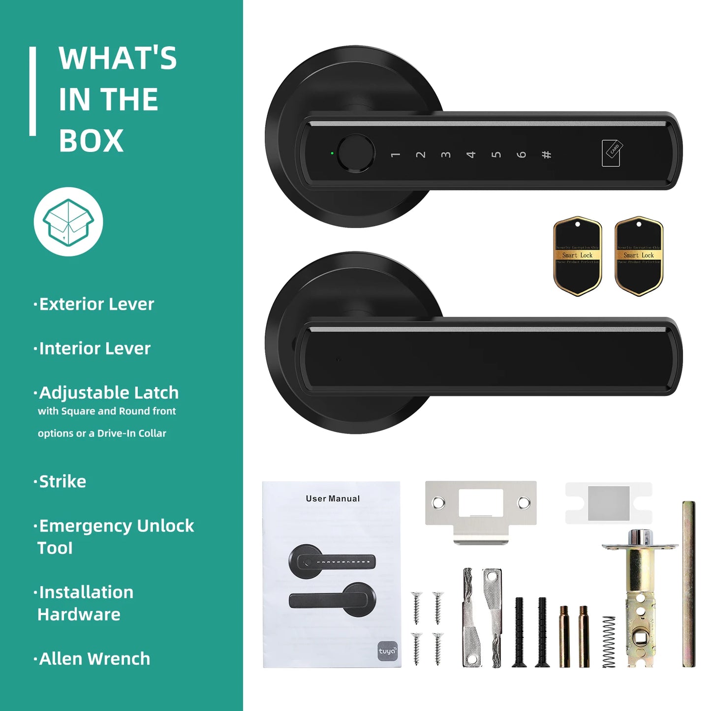 Smart Lock Fingerprint Door Passcode Electronic Keypad