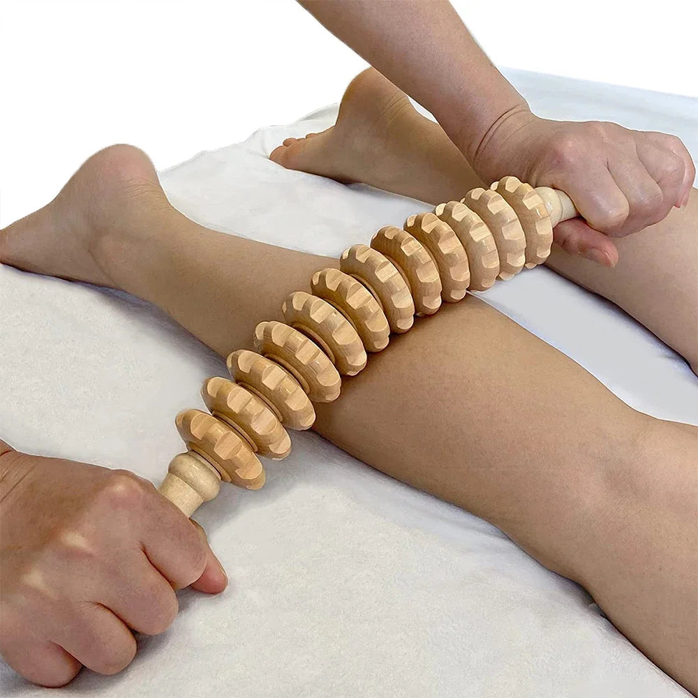 Body Fascia Anti-slip Wood Massager Back Relaxation