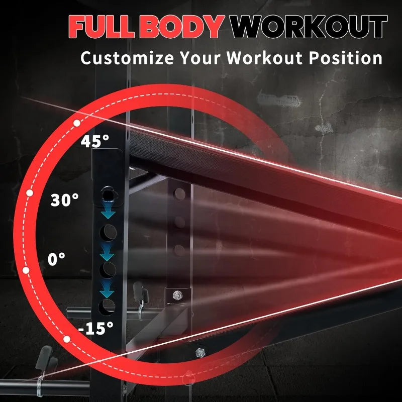 Weight Bench Press Set barbell Rack Safety