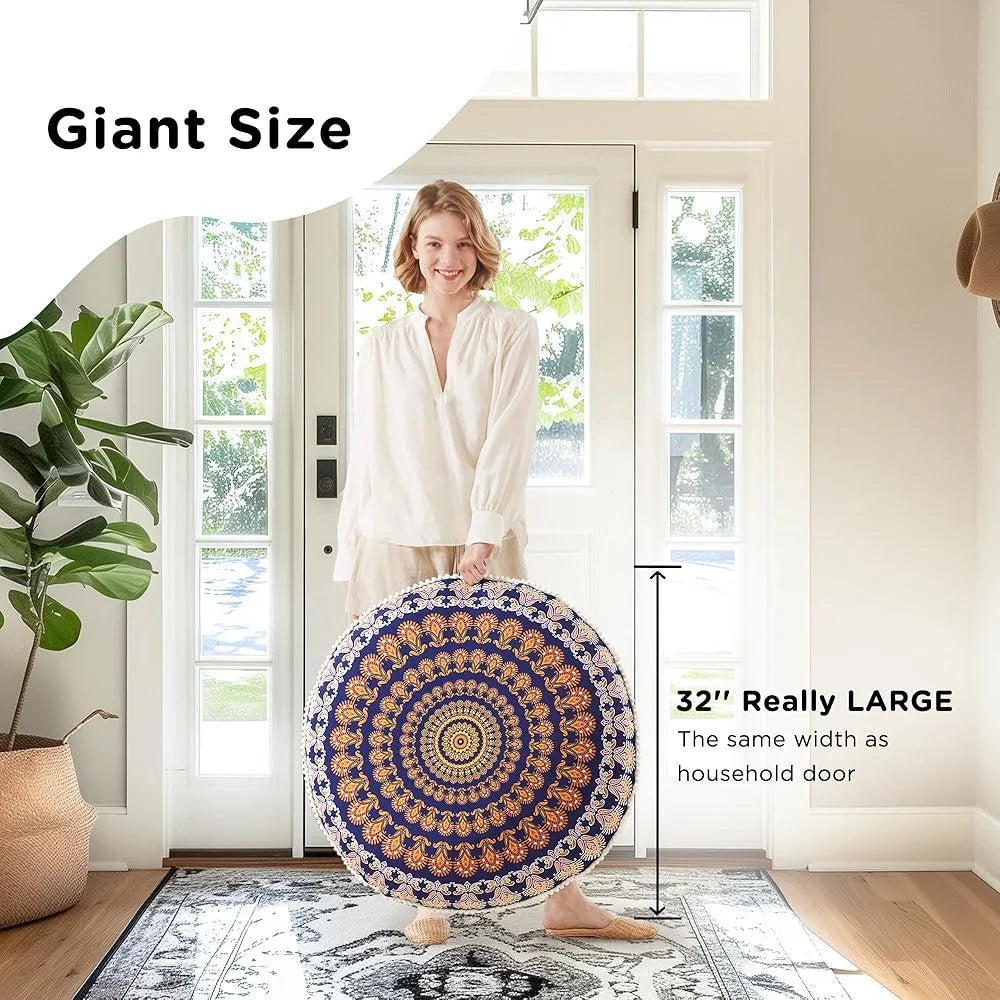 Large Meditation Floor Pillows Foam Cushions Comfortable