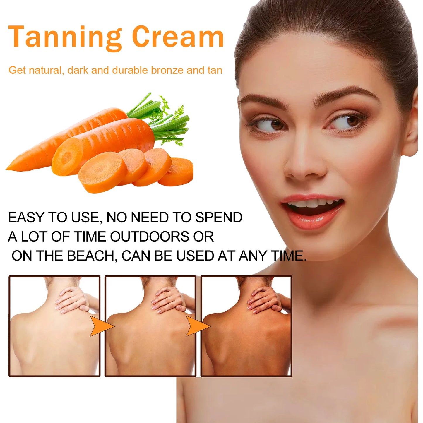 Outdoor Sunbathing Natural Wheat Bronze Skin Moisturizing
