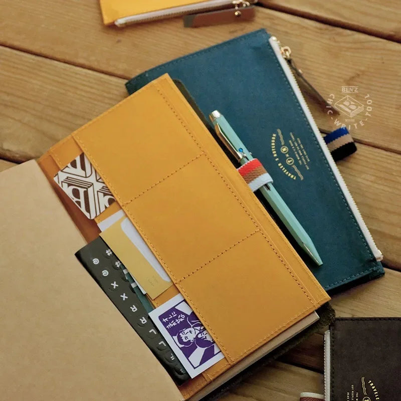 Special Paper Travel Notebook Washable Cowhide Storage