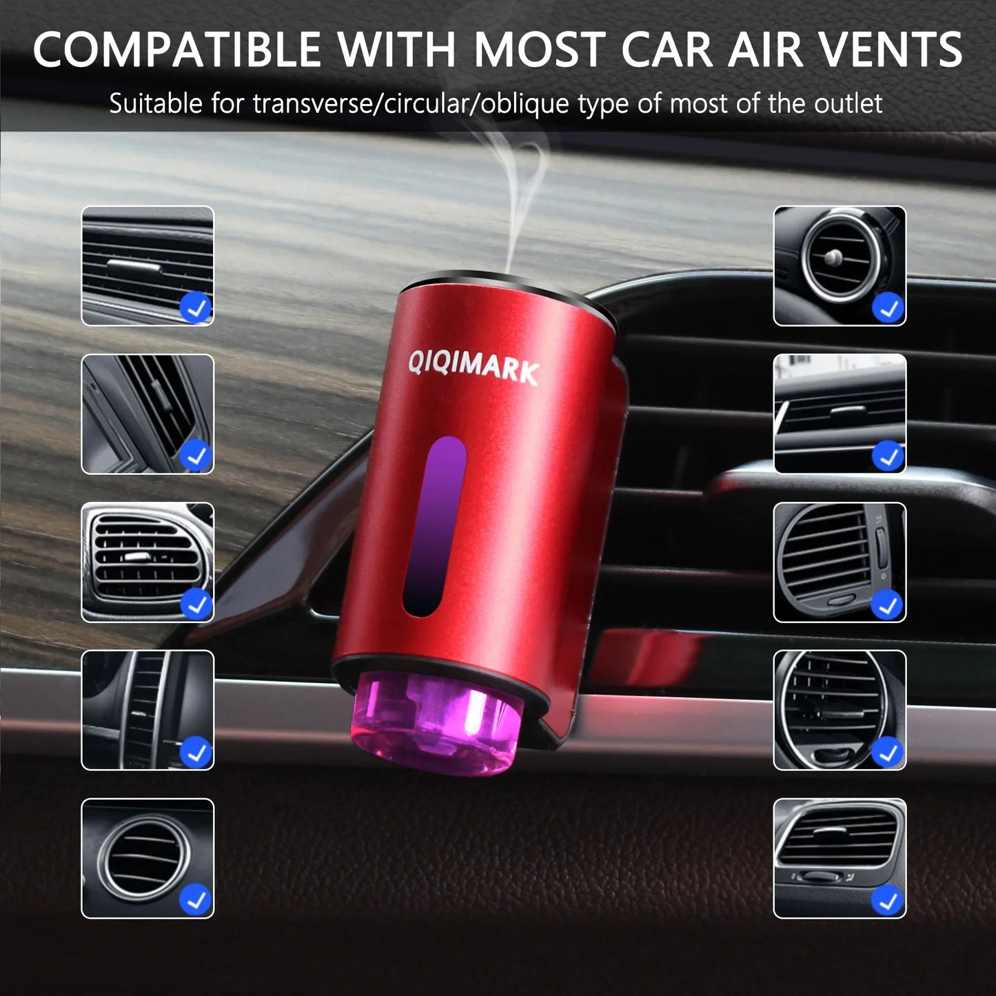 Car Air Aromatherapy Diffuser,Fragrance Fresheners Adjustable