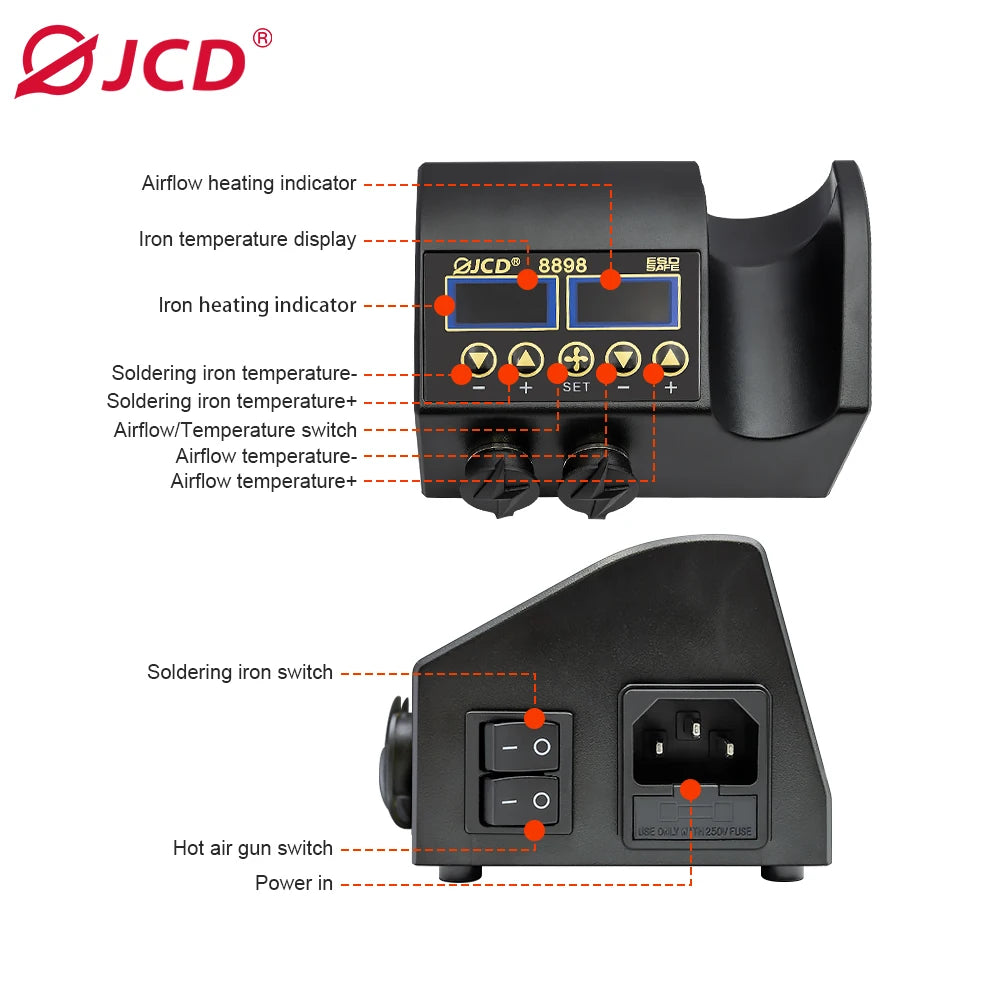 Soldering Station LCD Digital Rework Welding Tools