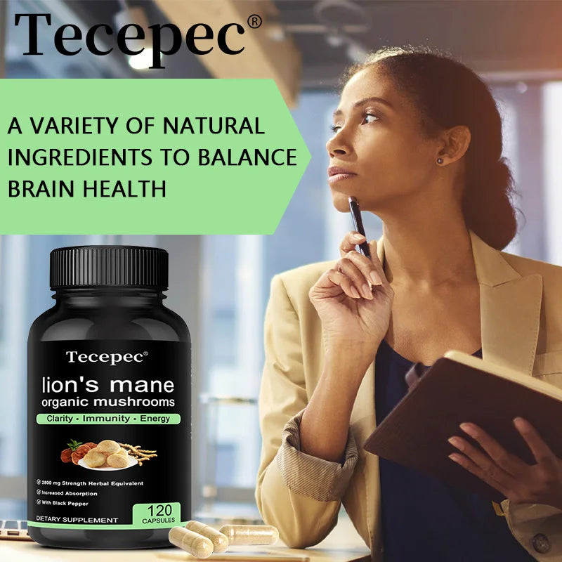 Mushrooms Supplements - Strength, Memory, Focus Nerve Health