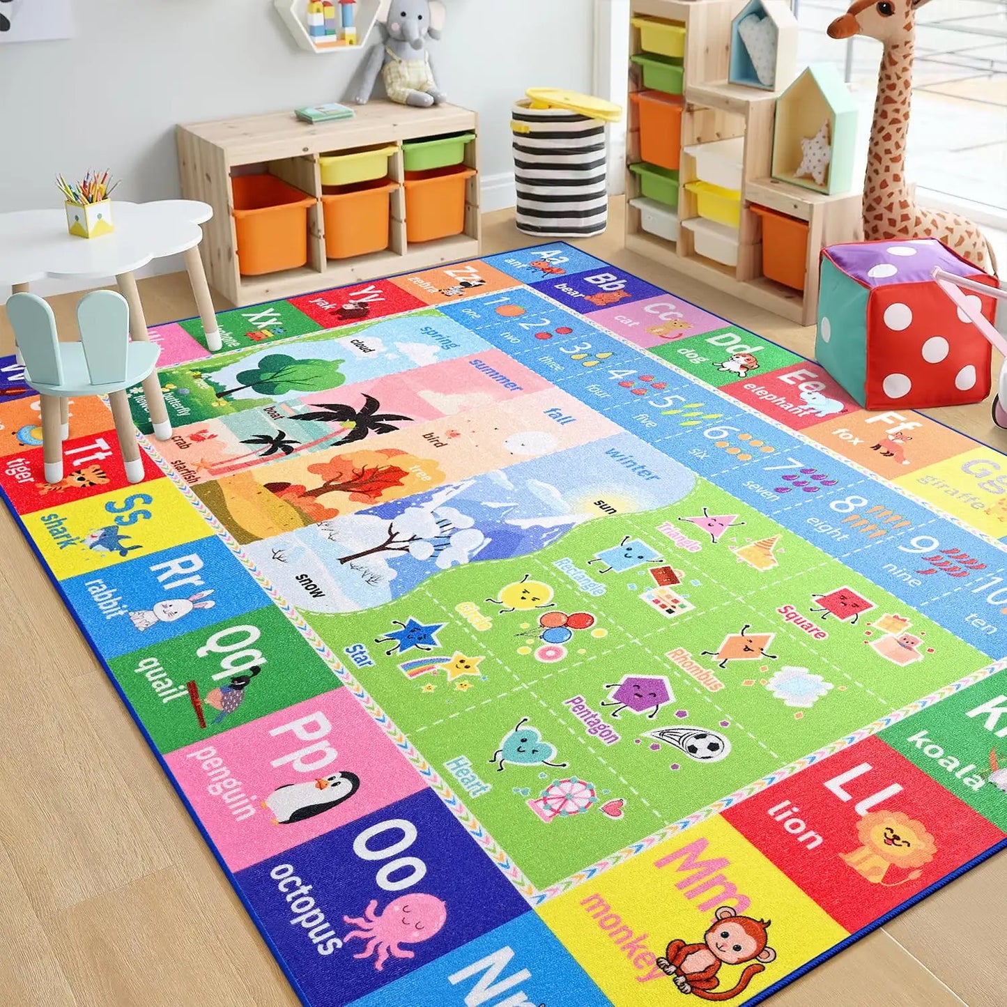 Kids Play Rug Educational Carpet Gaming Rugs
