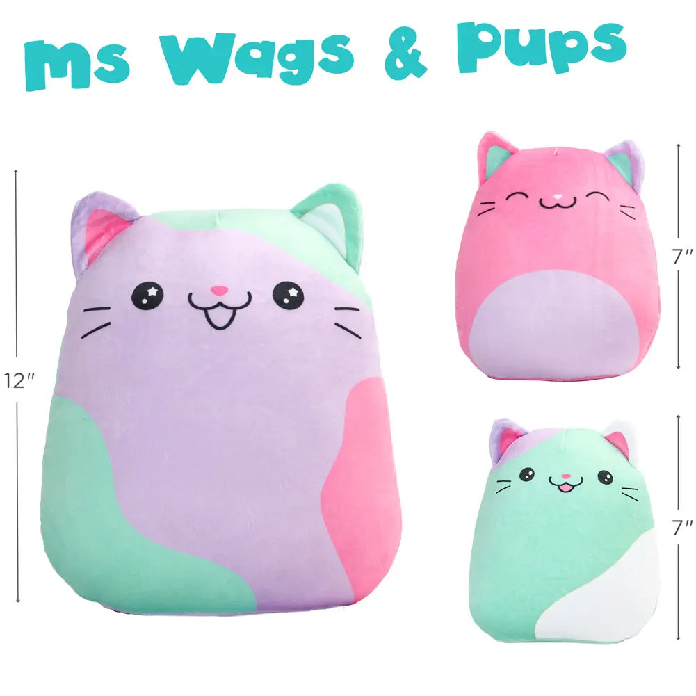 Plush Cat Toy, Stuffed Animal Hugging Pillow,