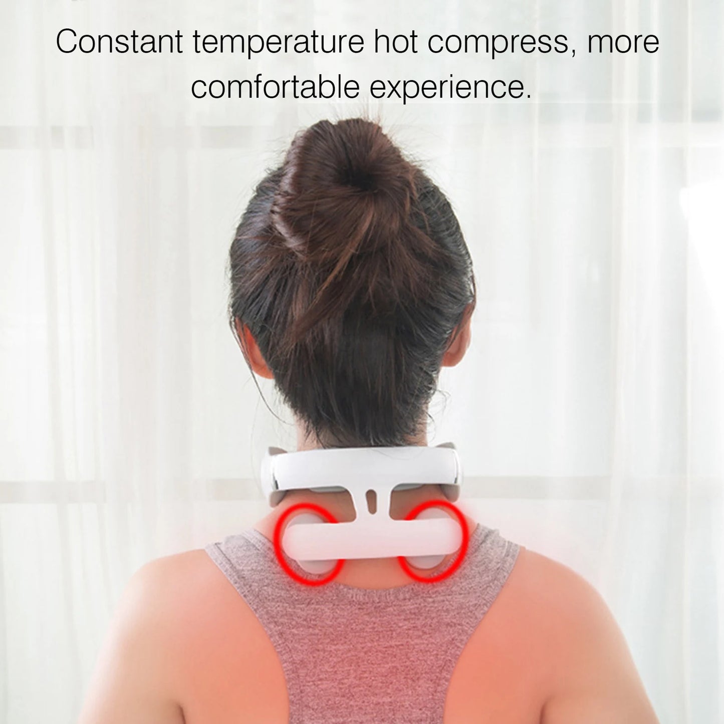 Pulse Heating Head Neck Massager Shoulder Pain