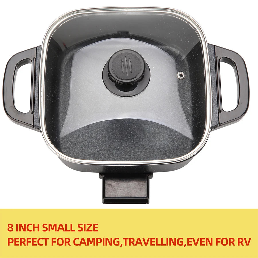 Electric Frying Pan, Multifunctional Hot Pot Cooking,