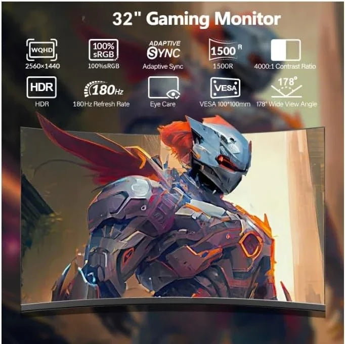 Curved Gaming Monitor Resolution, Refresh Response Coverage