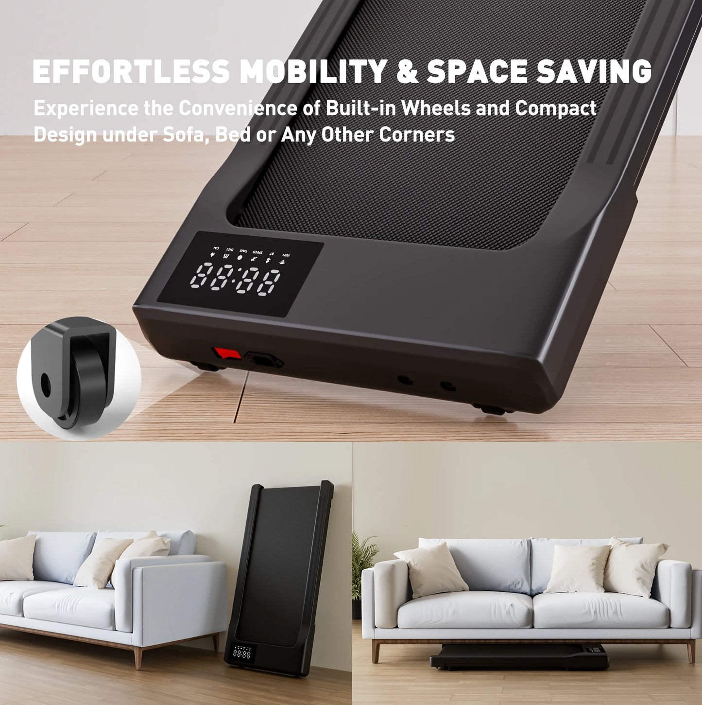 Walking Treadmill Anti-Slip Shock Absorption Portable