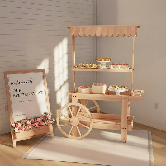 DIY Collapsible  Cart Wedding Bar, Drink Station