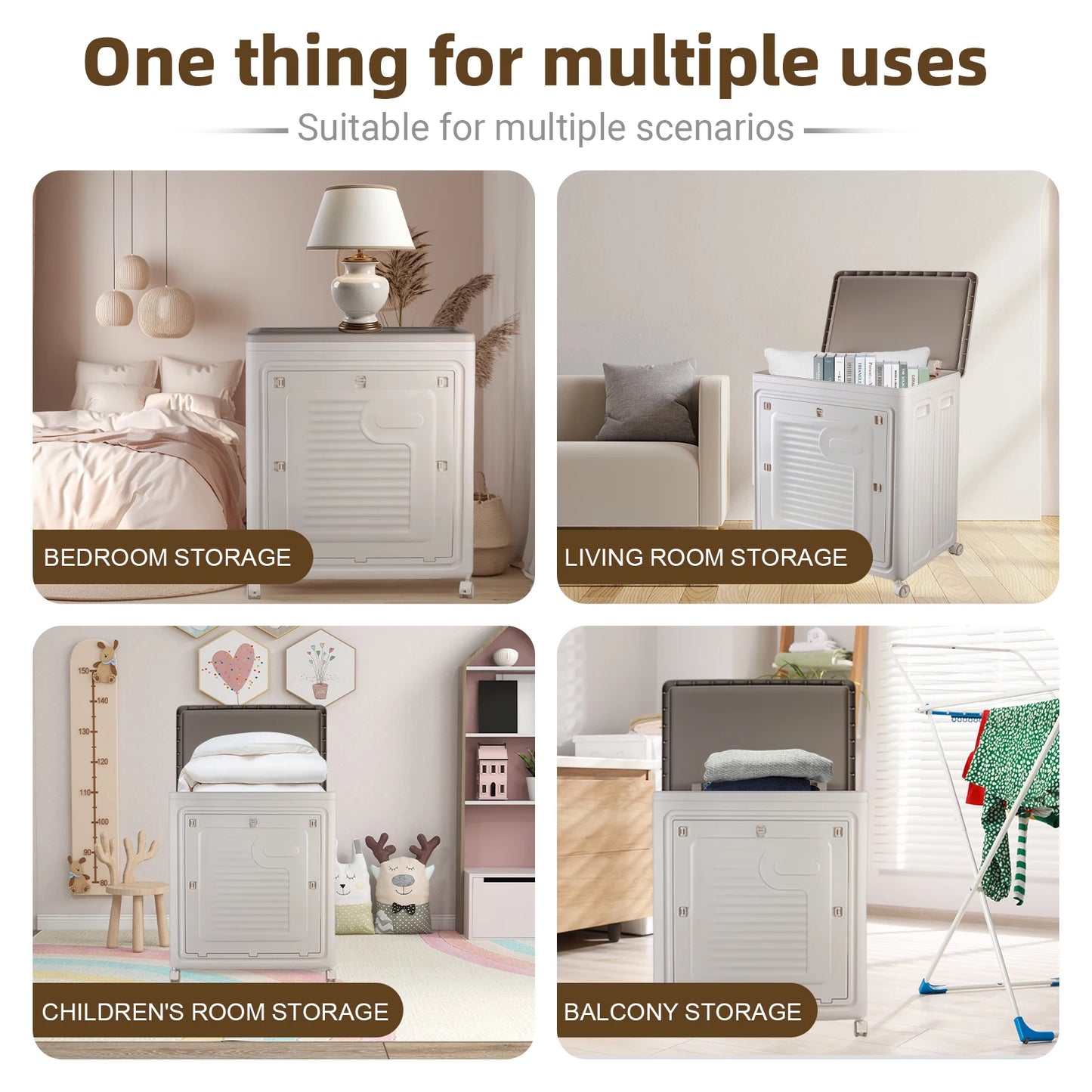 Foldable Storage Box  Multi-Purpose Storage Cabinet