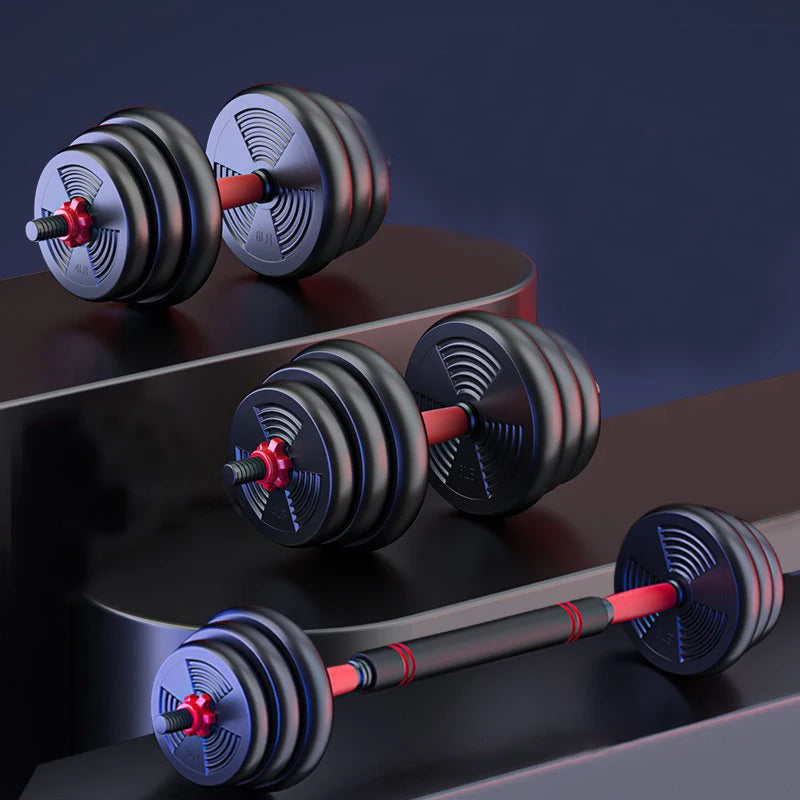 Adjustable Dumbbell  Barbell Set, Anti-Slip  Fitness Training