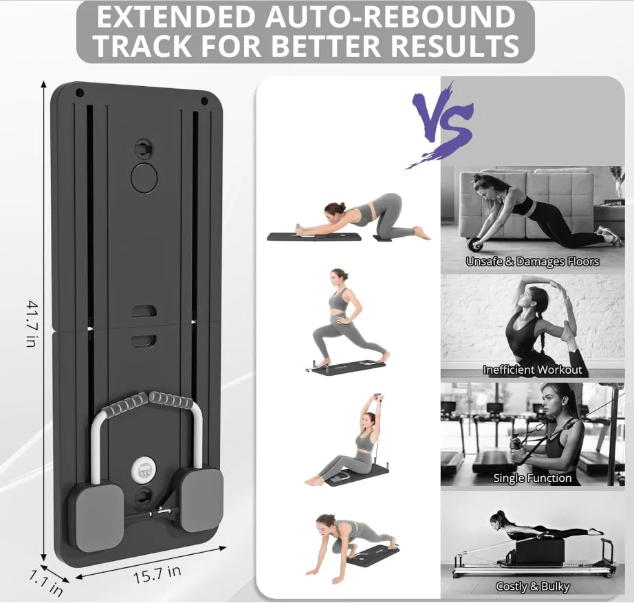 Pilates Board -  Multi-Purpose Foldable  Sliding Board