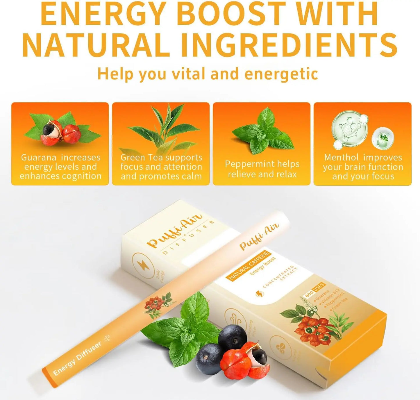 1 - pack / 2 - pack / 4 - pack New-Energy Diffuser - 600 Uses