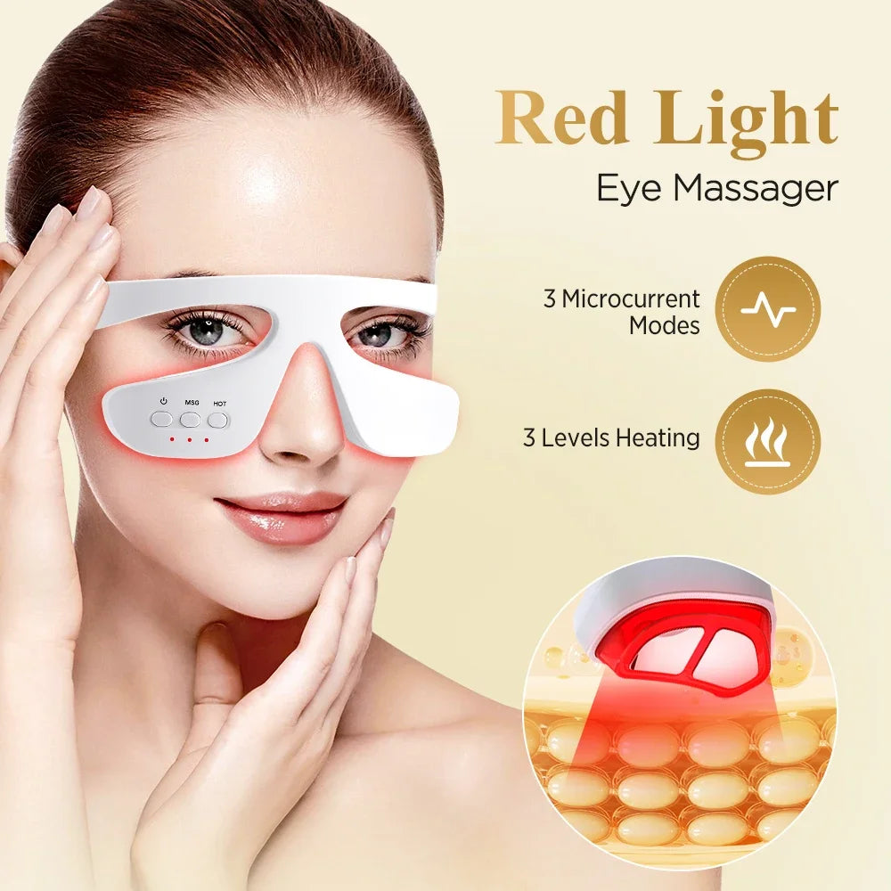 Red Light Therapy Beauty Microcurrent Eye Massager  ﻿