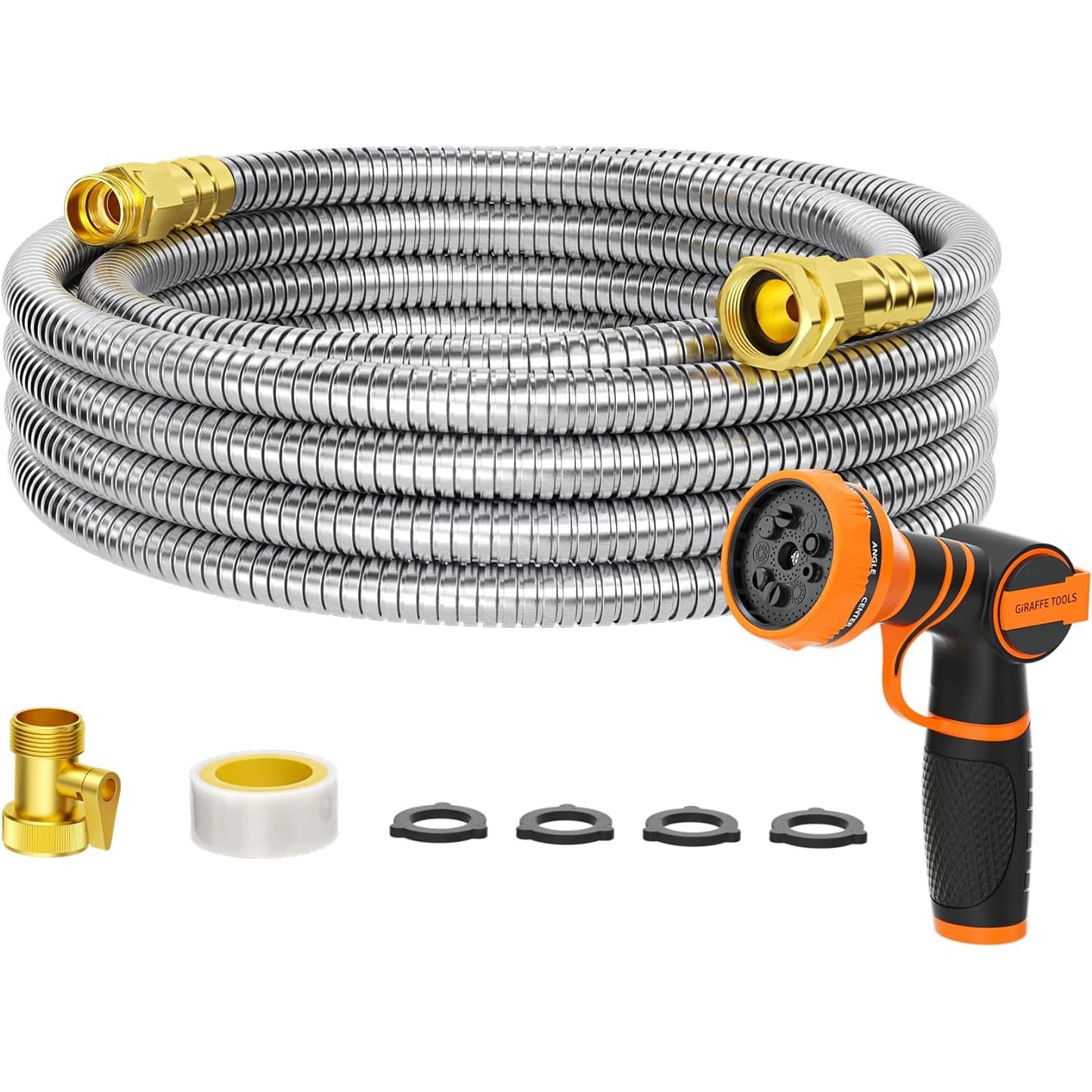 Garden Hose, Stainless Steel Metal Hose, Kink less