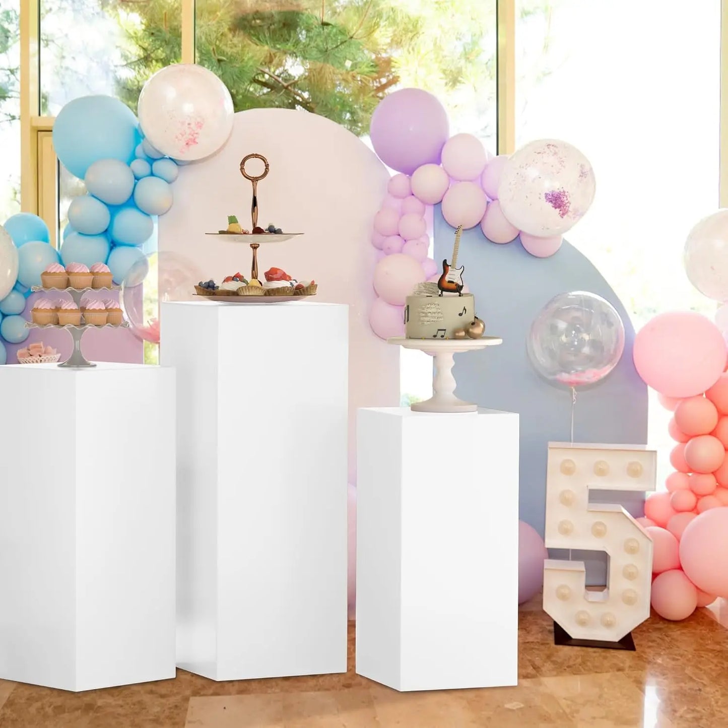 Cylinder Pedestal Stands  Wedding Birthday Party Decor
